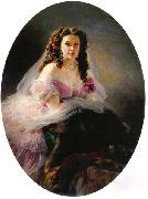 Franz Xaver Winterhalter Portrait of Madame Barbe de Rimsky-Korsakov Germany oil painting artist